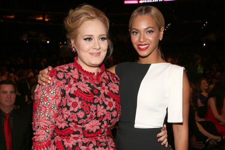 Adele and Beyonce